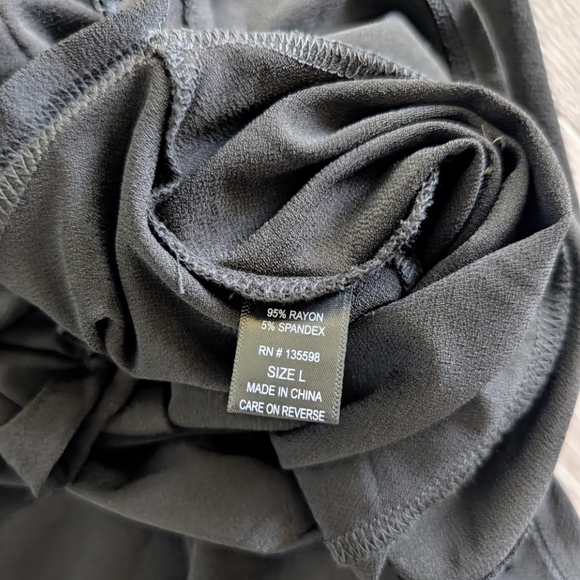 Liberty Love Black Corset Peplum Top - Size L - Picture 4 of 4